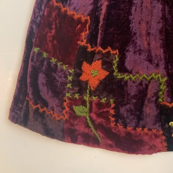 Host Pick! ❤️ April Cornell Velvet Embroidered Dress - Picture 4 of 8